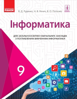 Інформатика (Руденко) 9 клас